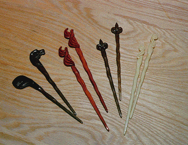 [Hand-carved Hairsticks]