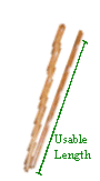 [Example of a plain hairstick]